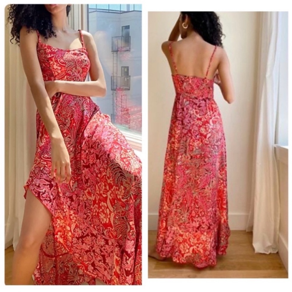 Free People Forever Yours Smocked Slip Dress Size Medium